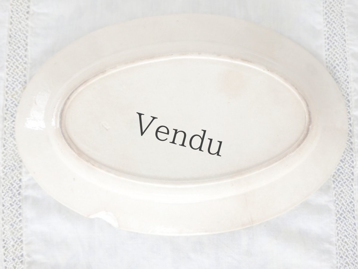 画像6: フランスアンティーク　春の草花や蝶たちのプレート (6)