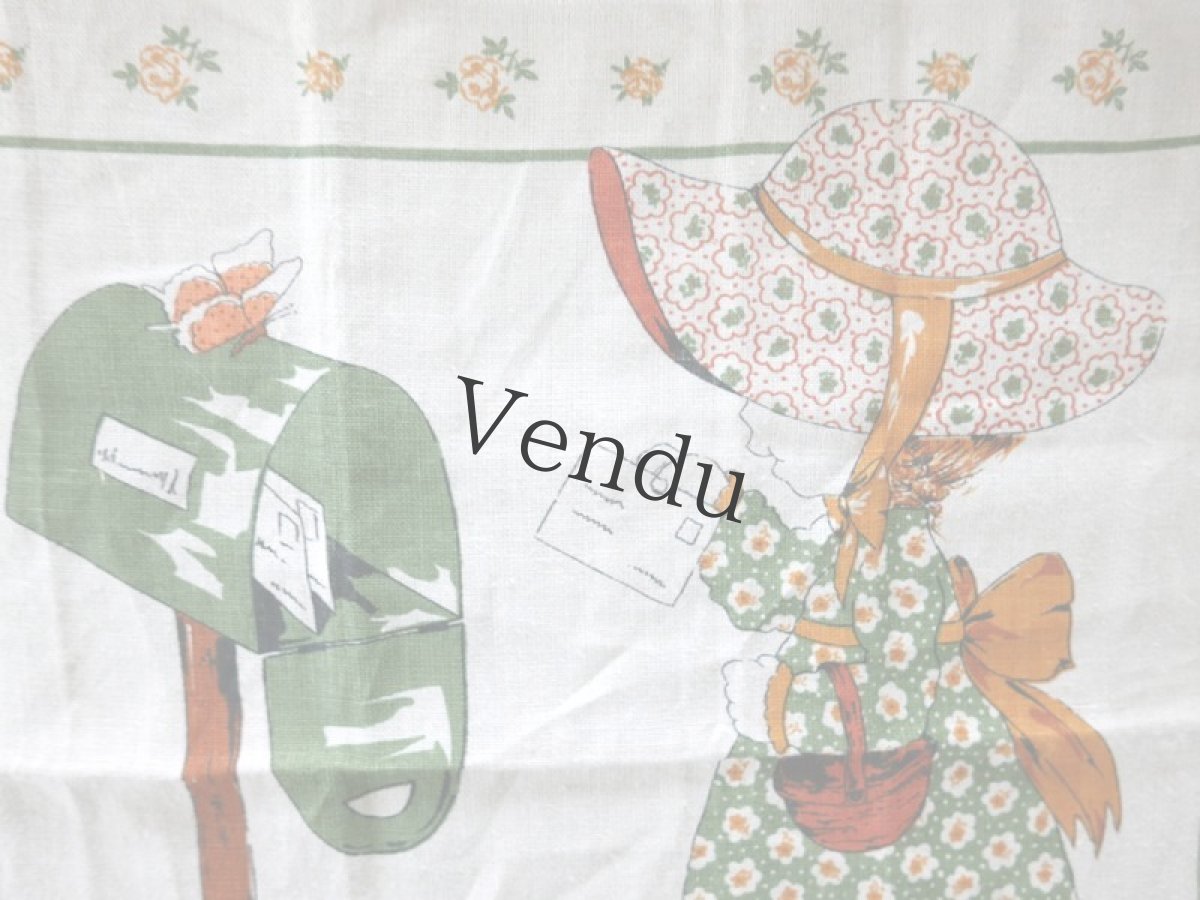 画像3: イタリアヴィンテージ　こぐまと少女のリネント－ション (3)