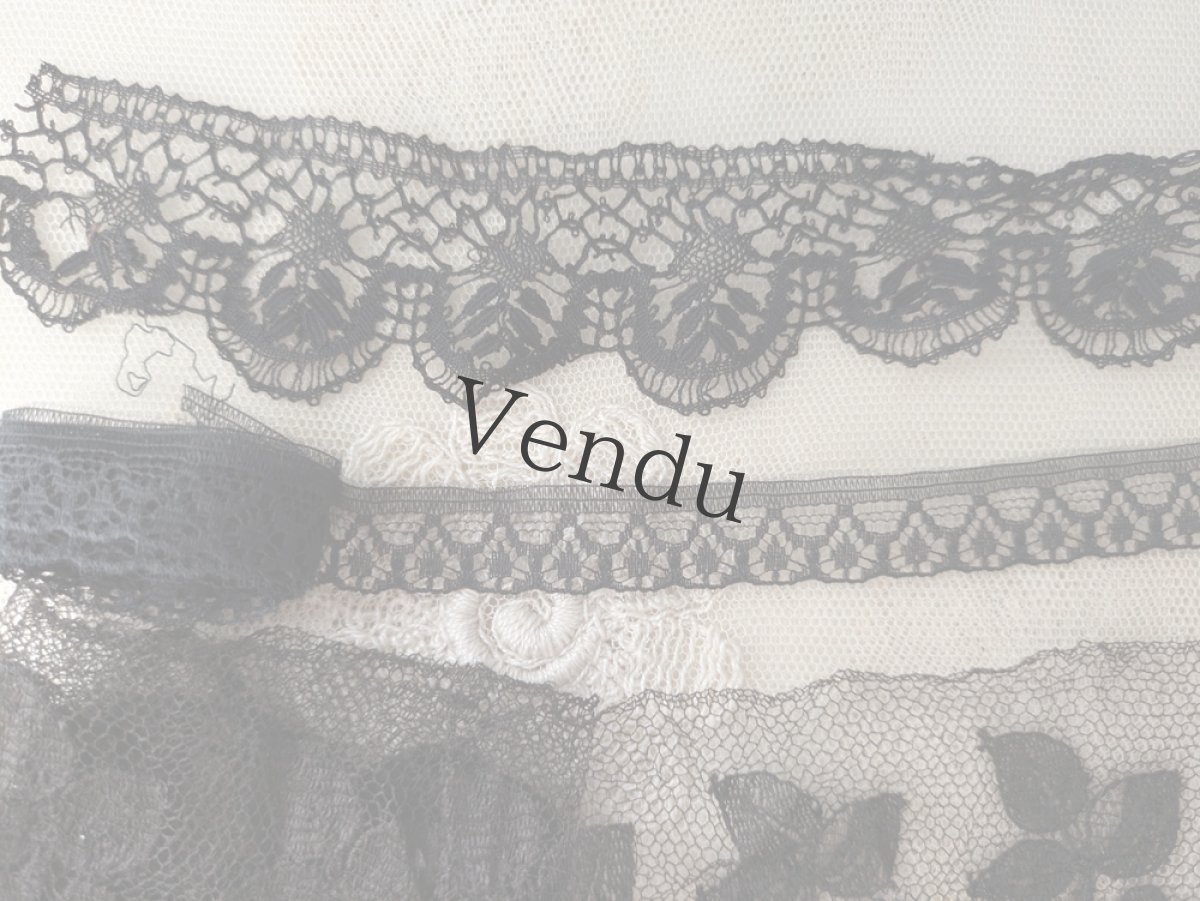 画像6: フランスヴィンテージ　メルスリーセット《Noir》 (6)