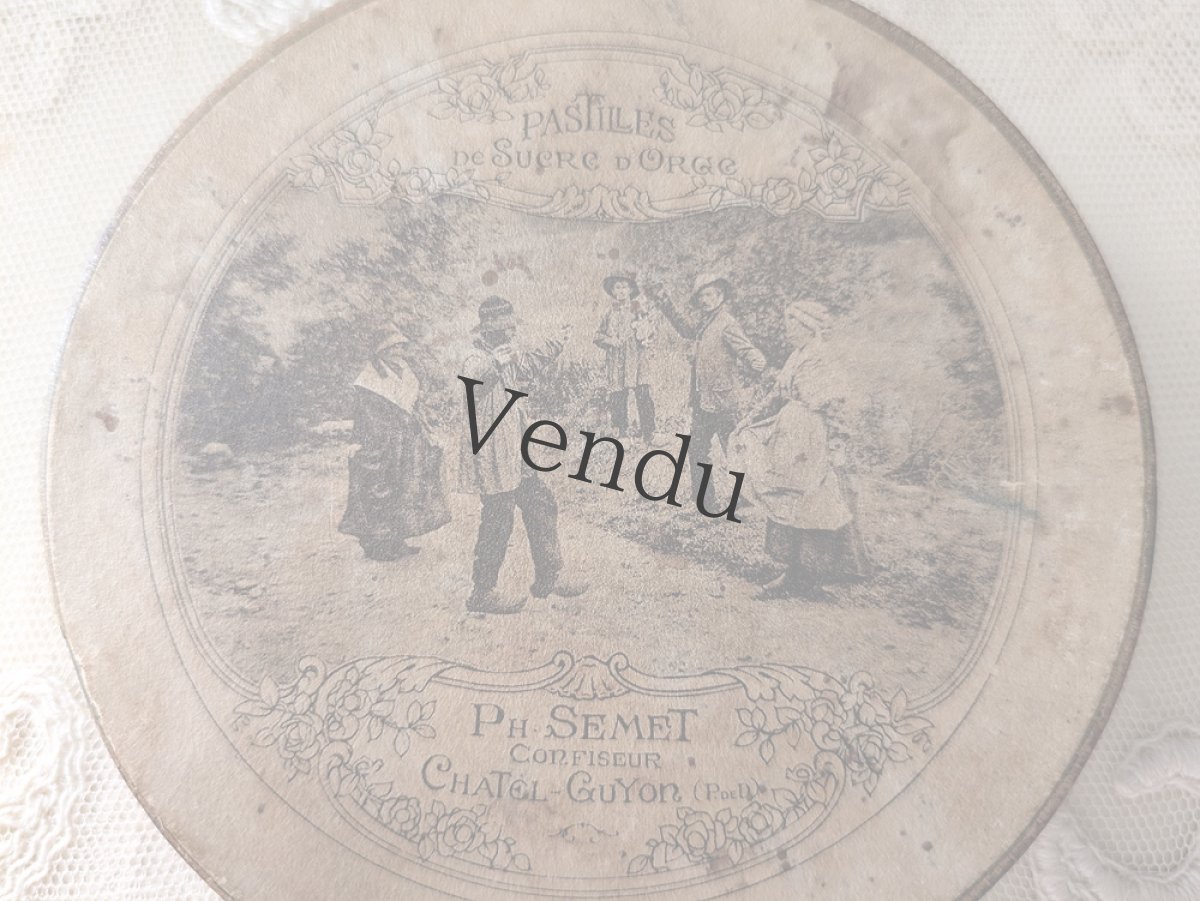 画像2: フランスアンティーク パスティーユ Tin缶 (2)