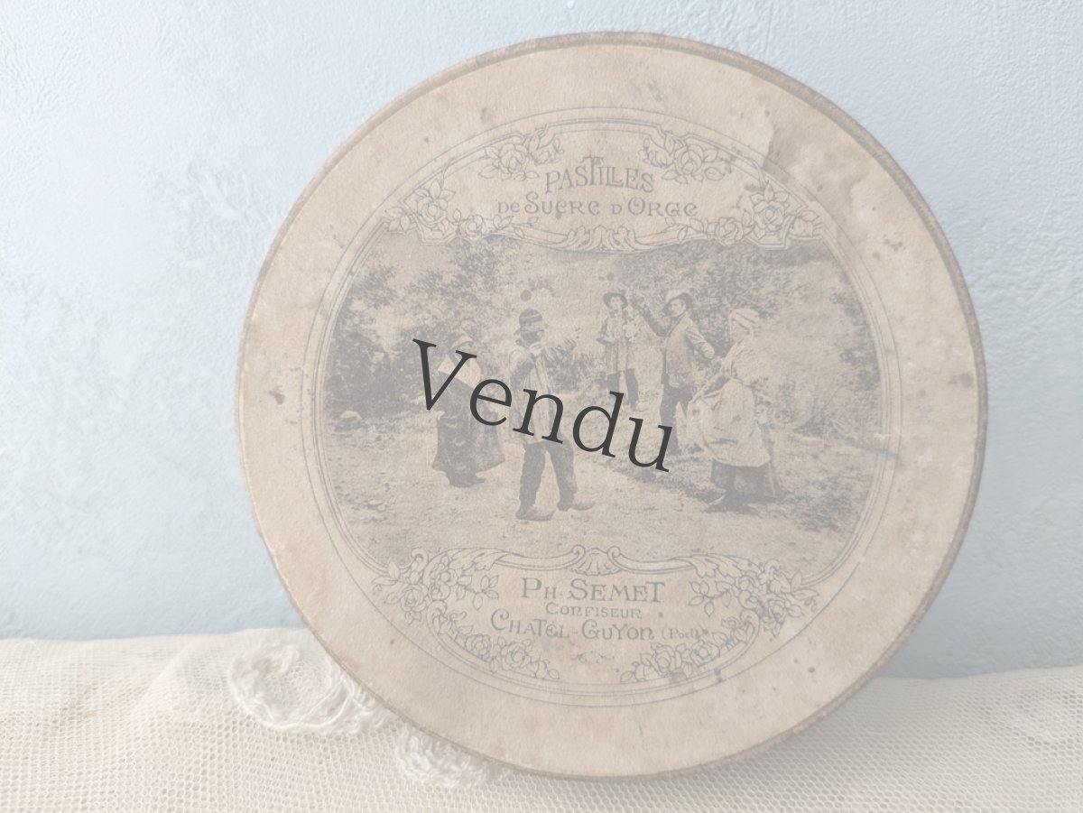 画像8: フランスアンティーク パスティーユ Tin缶 (8)