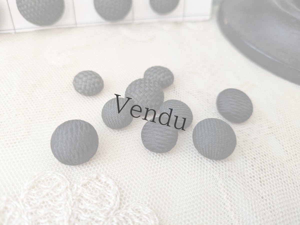 画像3: フランスアンティーク コスチュームボタン 9個セット (3)