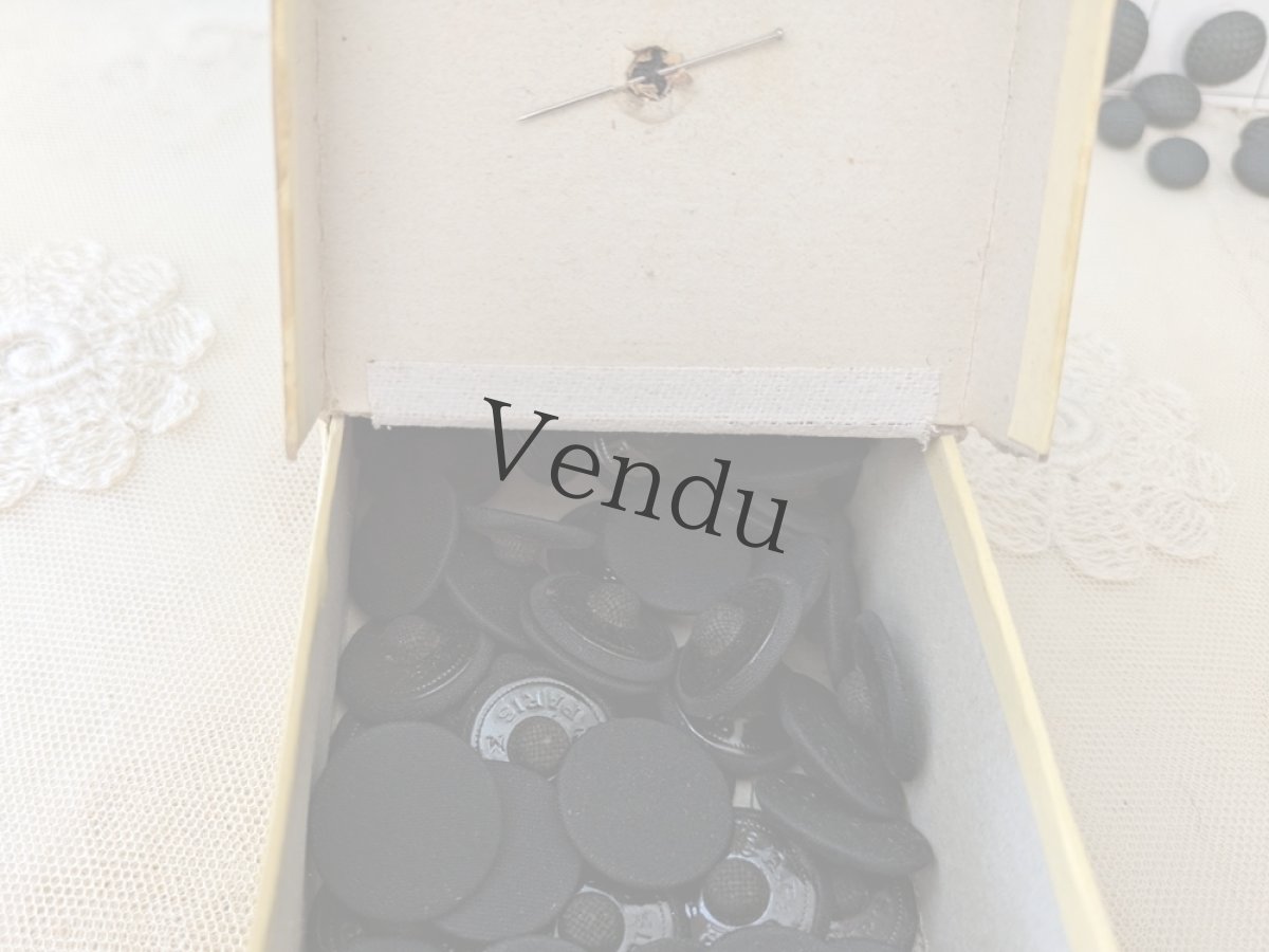 画像8: フランス 1900年前後 箱入りコスチュームボタン A LA RUCHE (8)