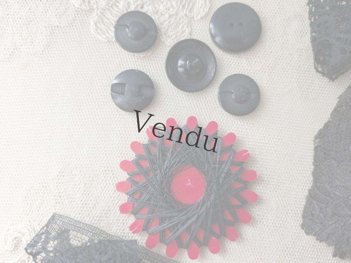 画像4: フランスヴィンテージ　メルスリーセット《Noir》 (4)