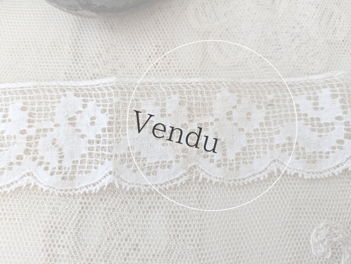 画像4: フランスアンティーク　フィレレース ばら 101cm (4)