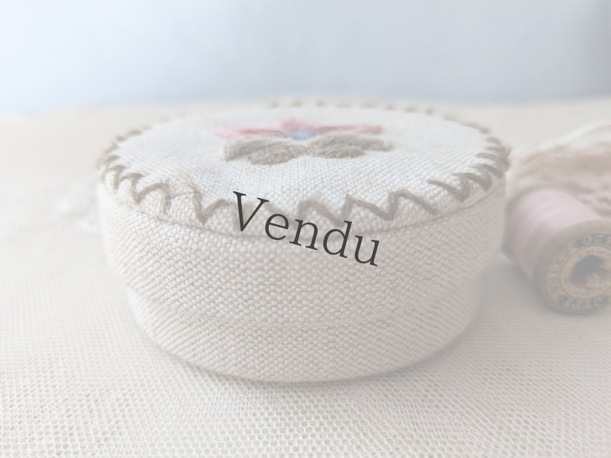 画像9: フランス蚤の市　布張り小箱入りメルスリーセット (9)