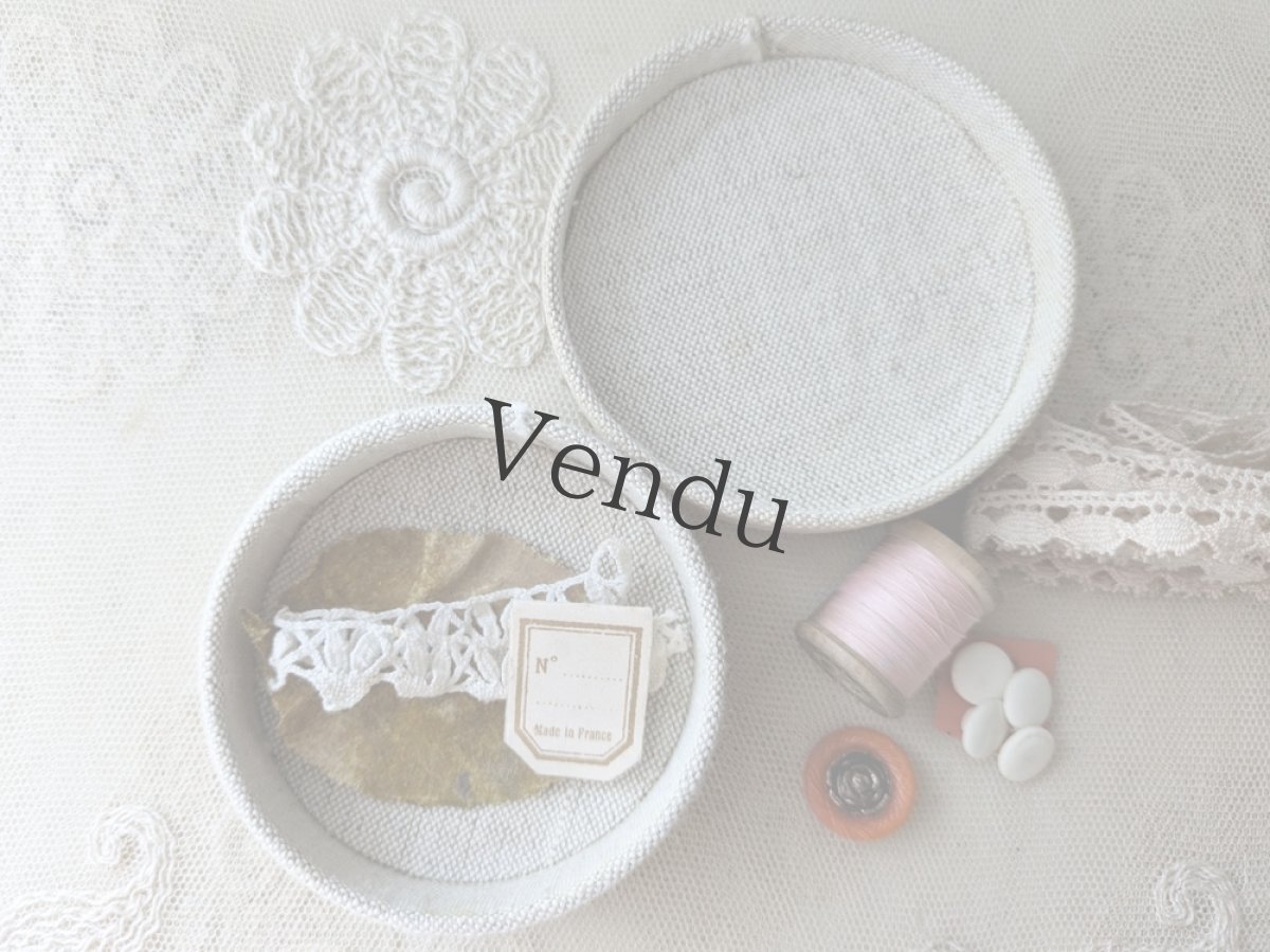 画像8: フランス蚤の市　布張り小箱入りメルスリーセット (8)