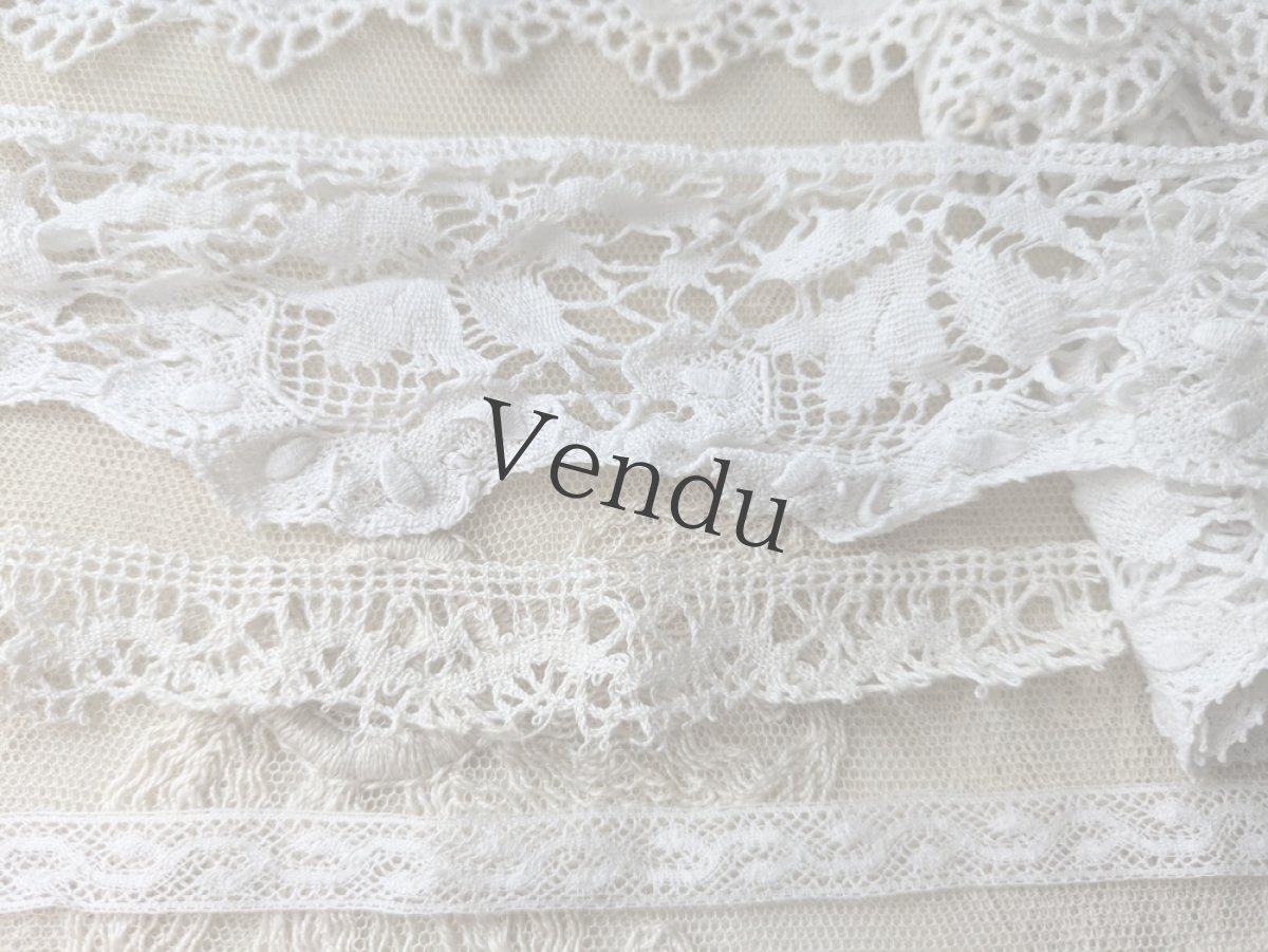 画像4: フランスアンティーク　レース 5種類セット (4)