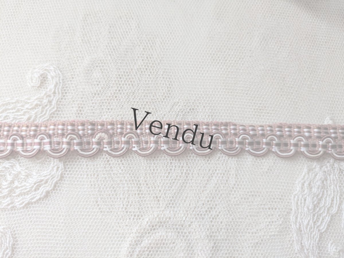 画像2: フランスヴィンテージ　リボンテープ ショコラ 50cm〜 (2)