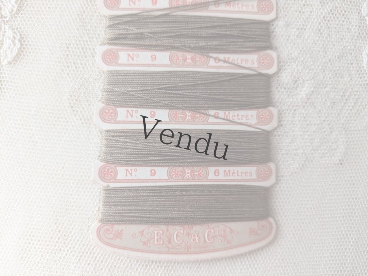 画像3: フランスアンティーク 刺繍シルク糸巻き No.9 CORDONNET A LA COURONNE (3)