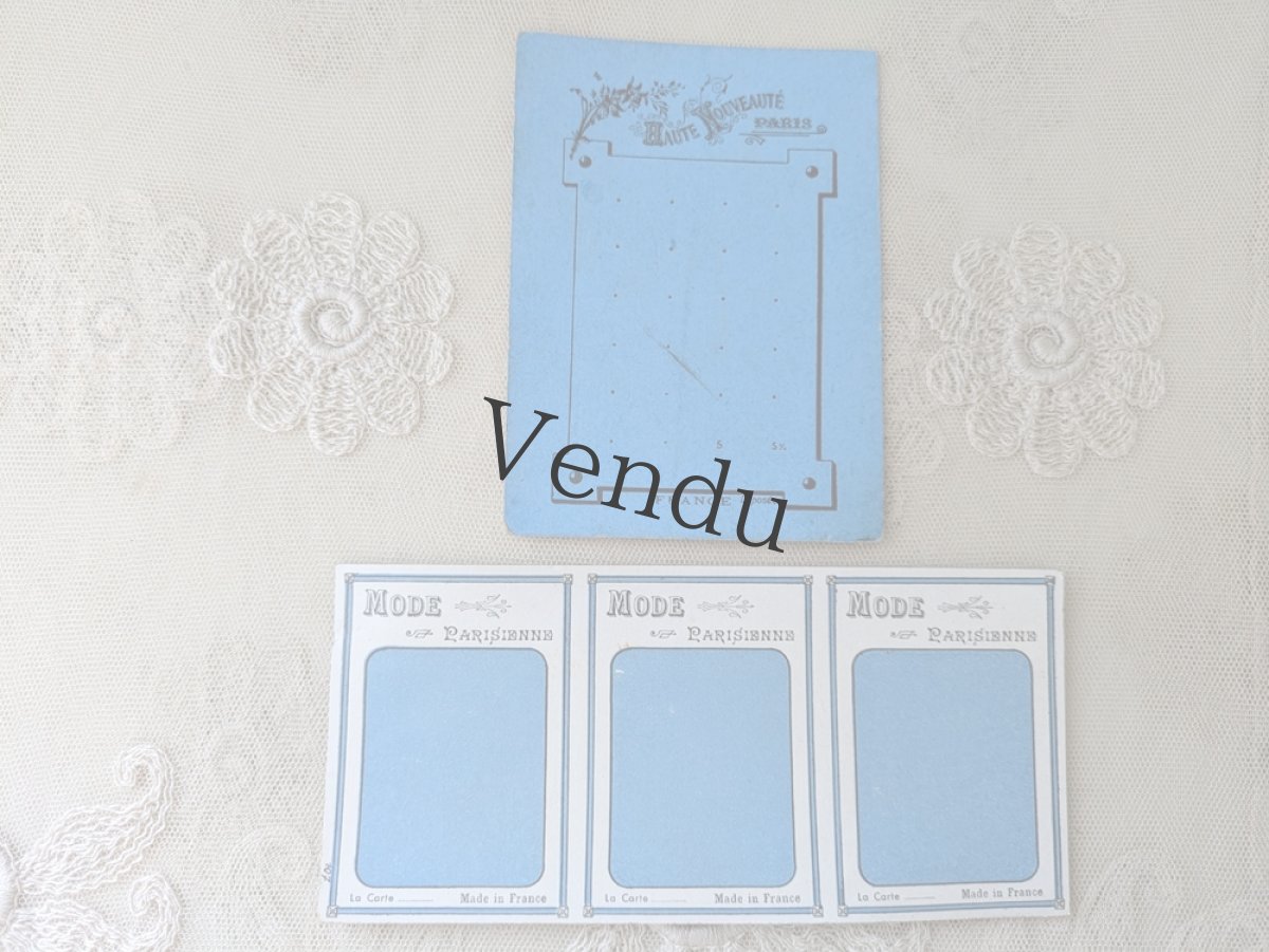 画像3: フランス蚤の市 ボタンシートアソート 10枚セット (3)