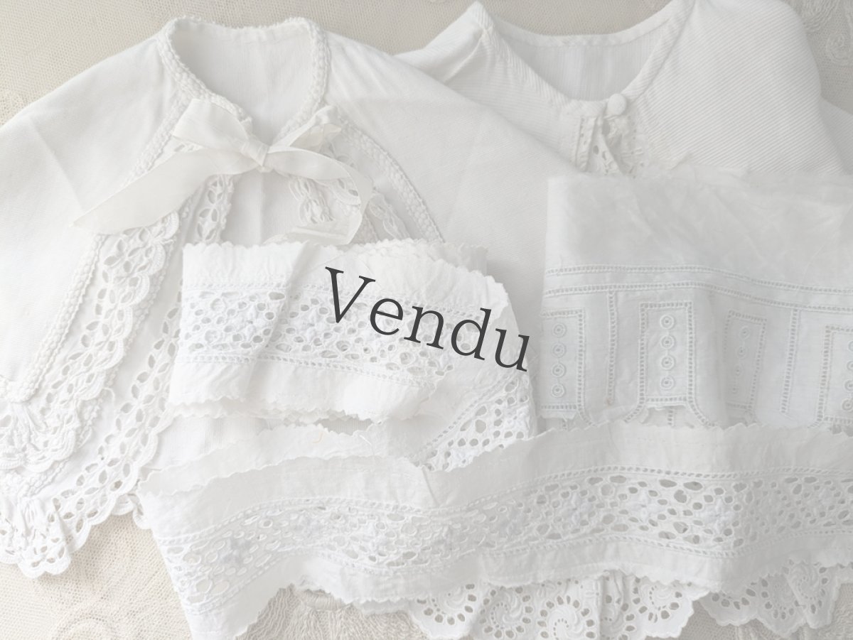 画像5: フランスヴィンテージ　幅広刺繍スカラップレース 81cm (5)