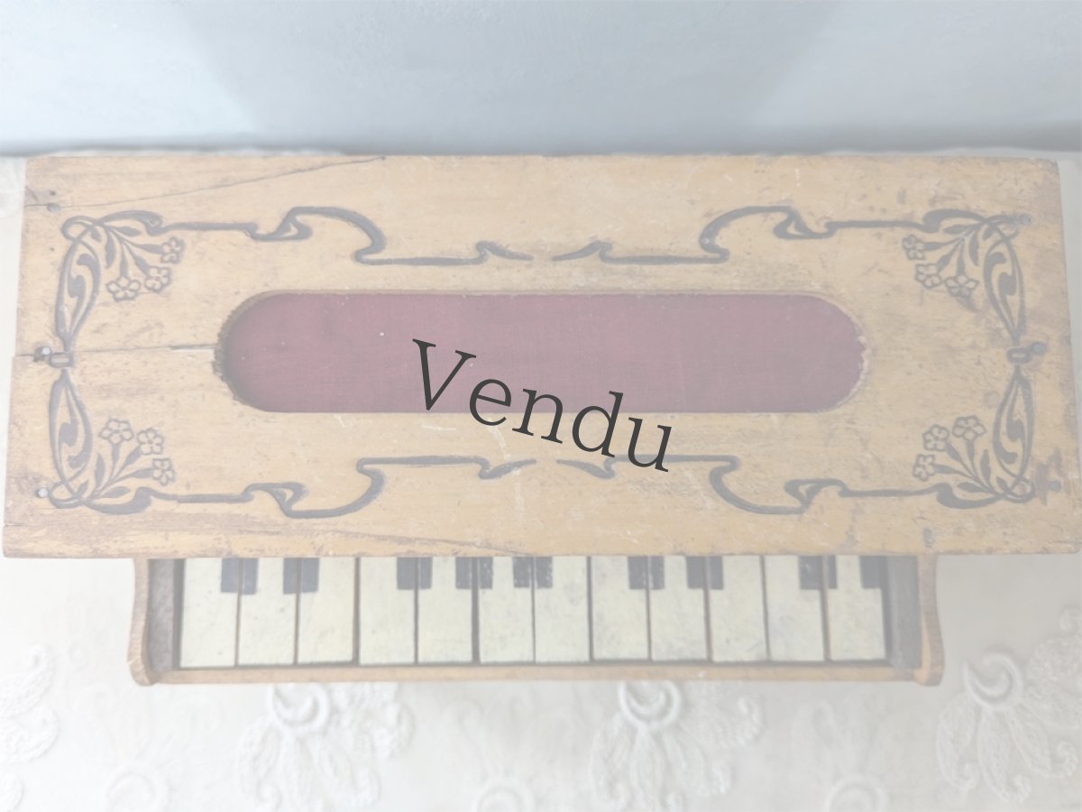 画像4: フランス 1930-1950年　木製トイピアノ (4)