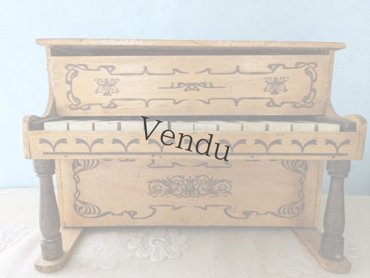 画像3: フランス 1930-1950年　木製トイピアノ (3)