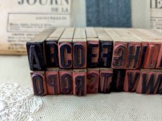 画像2: フランスヴィンテージ　ABCアルファベットスタンプセット (2)