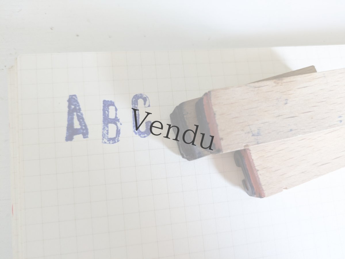 画像6: フランスヴィンテージ　ABCアルファベットスタンプセット (6)