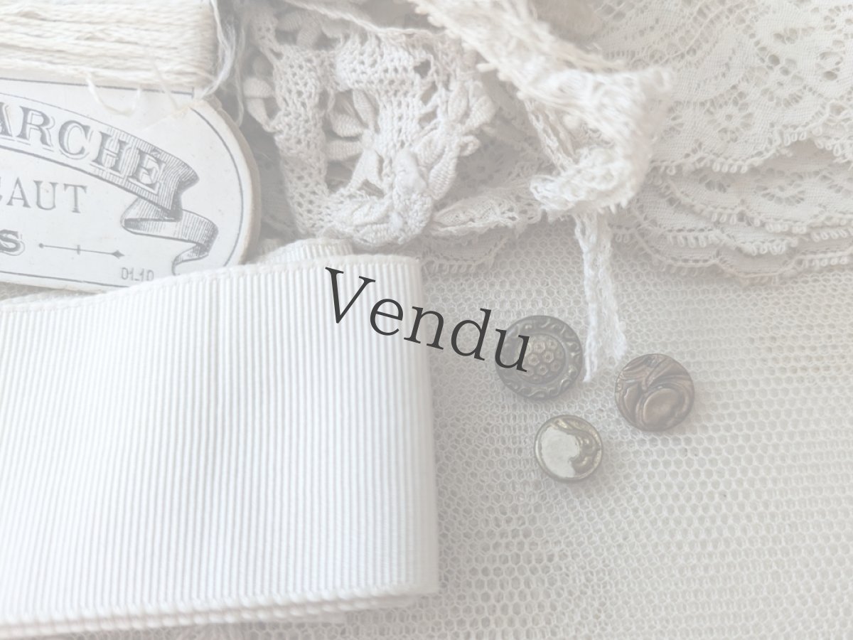 画像9: フランスアンティーク　メルスリーセット  Écru (9)