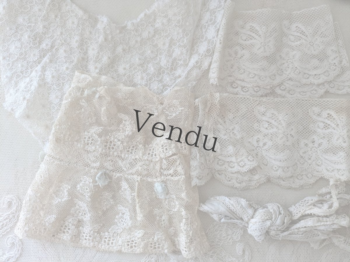 画像2: フランスアンティーク　メルスリーセット  Écru (2)