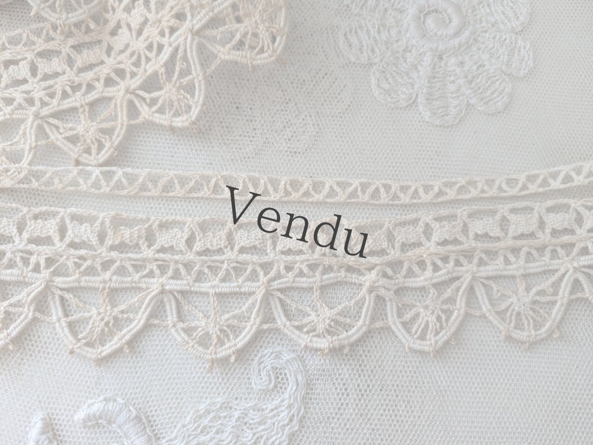 画像3: フランスアンティーク トーションレース 117cm (3)