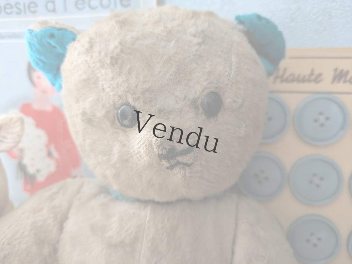 画像2: フランス 1950-1960年　くまのぬいぐるみ (2)