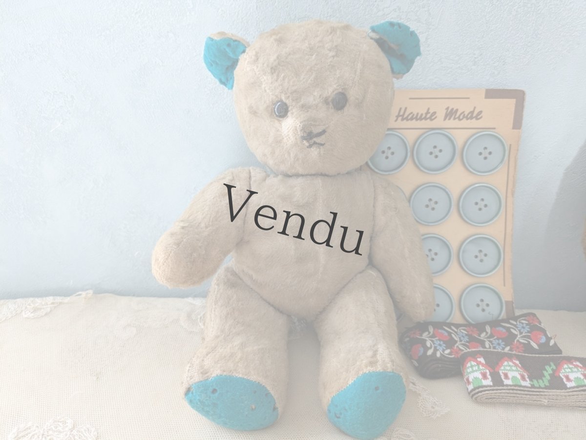 画像3: フランス 1950-1960年　くまのぬいぐるみ (3)