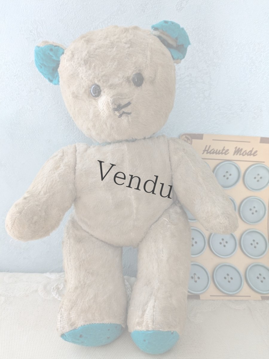 画像9: フランス 1950-1960年　くまのぬいぐるみ (9)