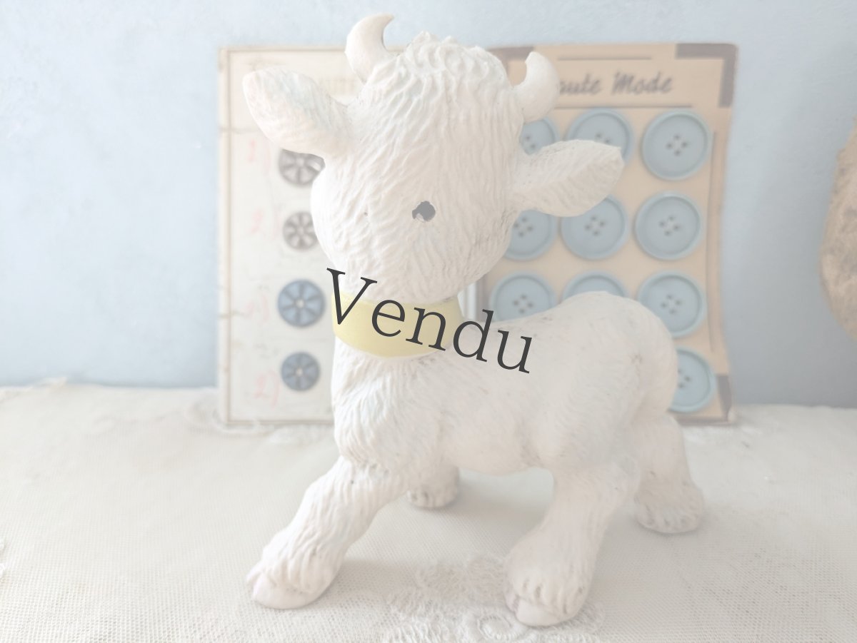 画像4: フランス 1960年代 子牛のオブジェ (4)