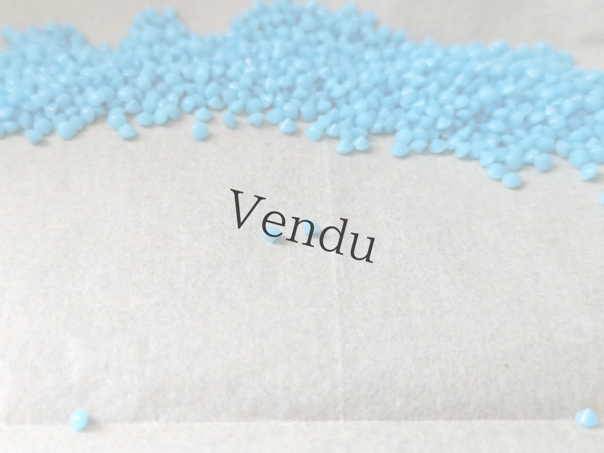 画像5: フランスヴィンテージ 包装紙入りストラス ≪ターコイズ≫ (5)