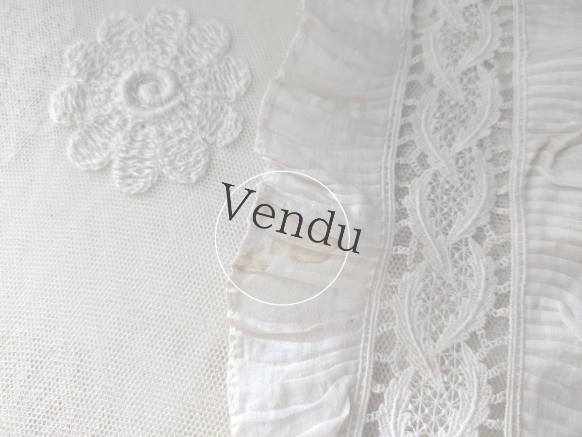 画像6: フランスアンティーク　プリーツのジャボ 48.5cm (6)