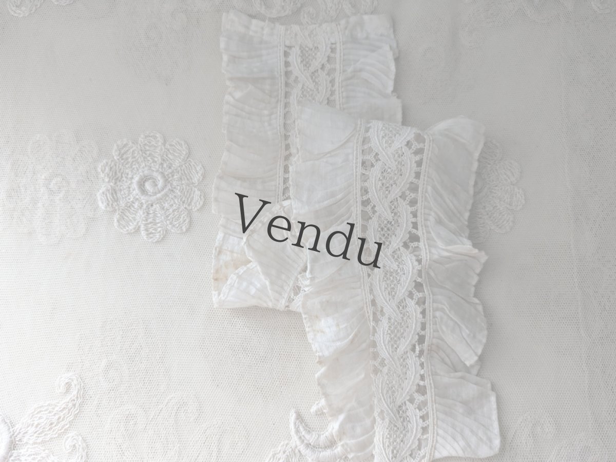 画像3: フランスアンティーク　プリーツのジャボ 48.5cm (3)