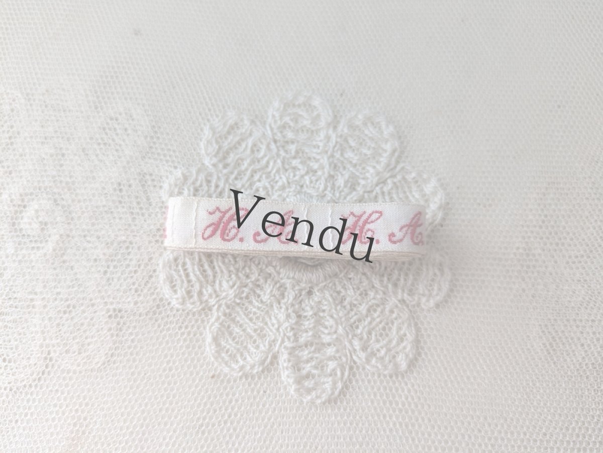 画像3: フランスアンティーク　イニシャルテープ 《H.A.》 (3)