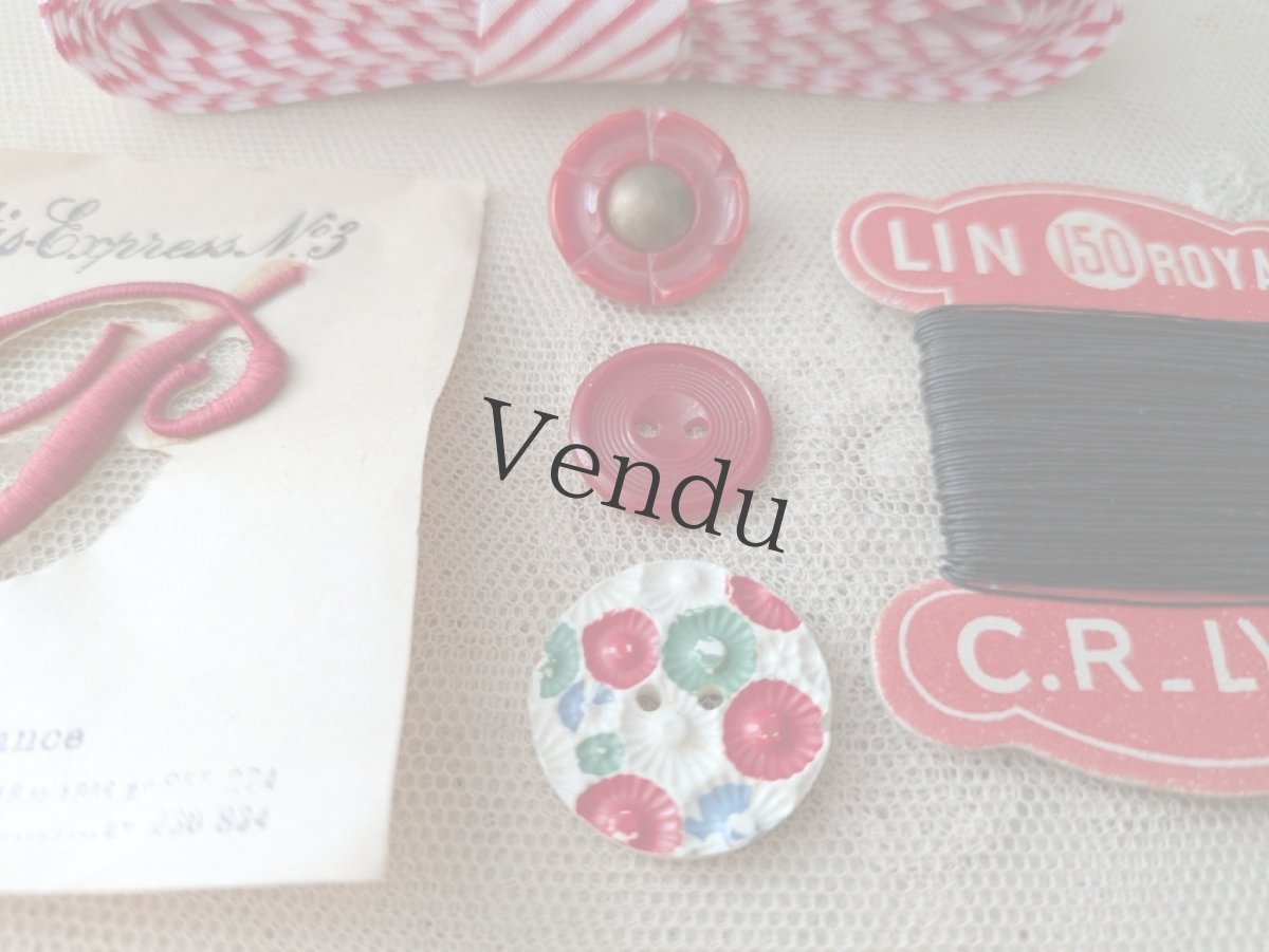 画像5: フランス蚤の市　メルスリーセット《Rouge》 (5)