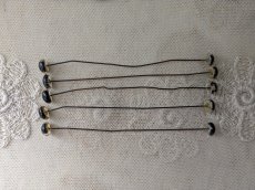 画像3: フランスヴィンテージ ガラスアイ 5本セット／ベージュ10.5mm (3)