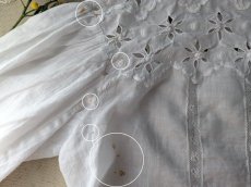 画像9: フランスアンティーク　カットワーク刺繍 小さなブラウス (9)