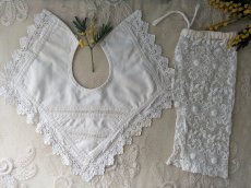 画像1: フランスヴィンテージ　バボワールとお袖のセット (1)