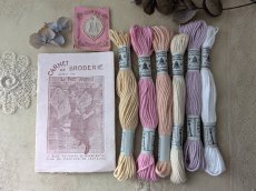画像6: フランスアンティーク　メダイヨン イニシャル刺繍モノグラム「LM」3枚セット (6)