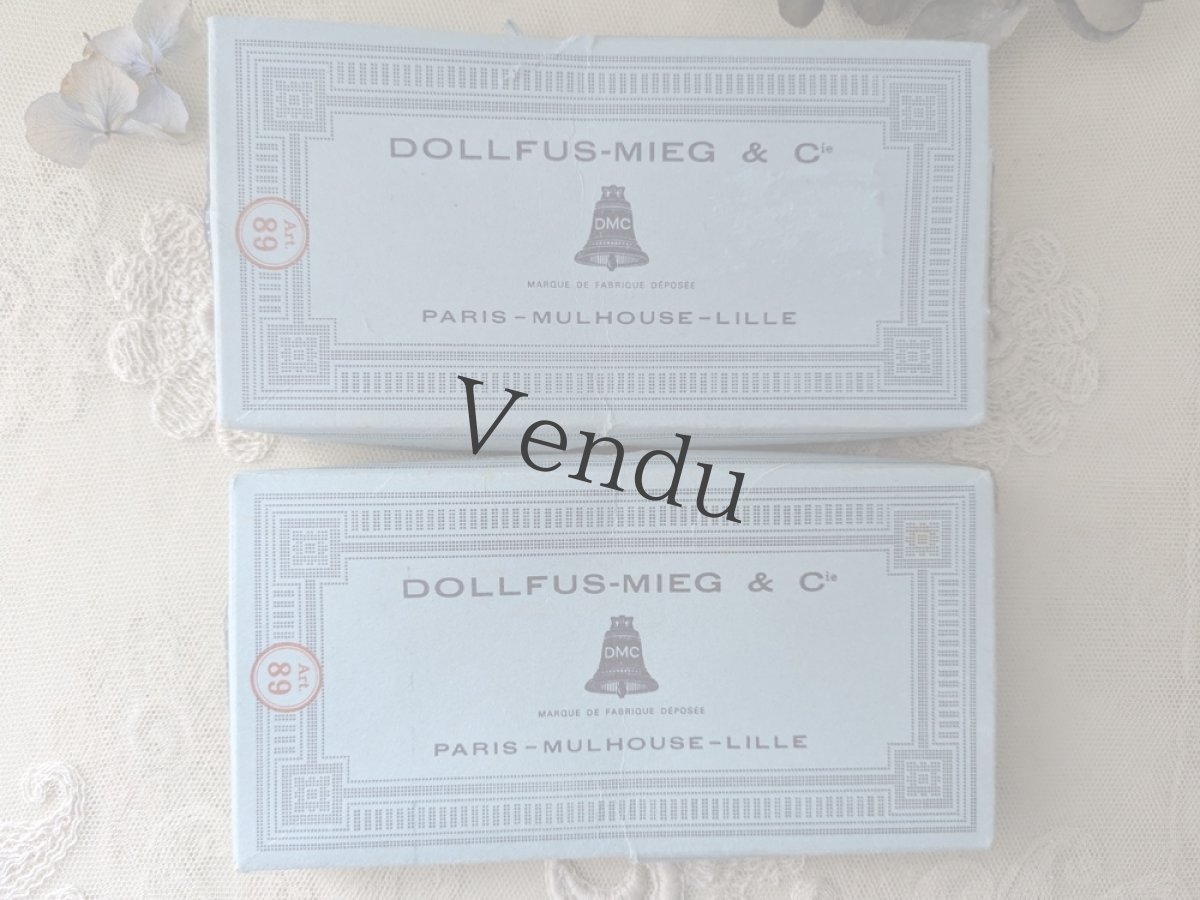 画像5: フランスヴィンテージ DMC刺繍糸 No.4 パステルカラー2箱セット（6本×2箱） (5)