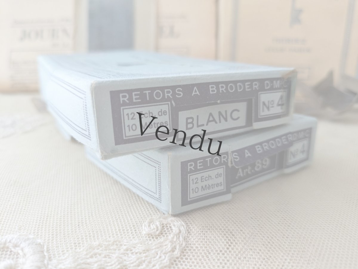 画像8: フランスヴィンテージ DMC刺繍糸 No.4 パステルカラー2箱セット（6本×2箱） (8)