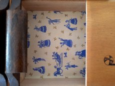 画像10: フランスヴィンテージ　木製2段式 お裁縫箱  (10)