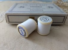 画像3: フランス1950-1960年頃 ボビンセット 白  THIRIEZ (3)
