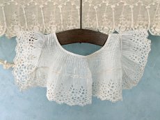 画像8: フランスアンティーク 　カットワーク刺繍のつけ襟 (8)