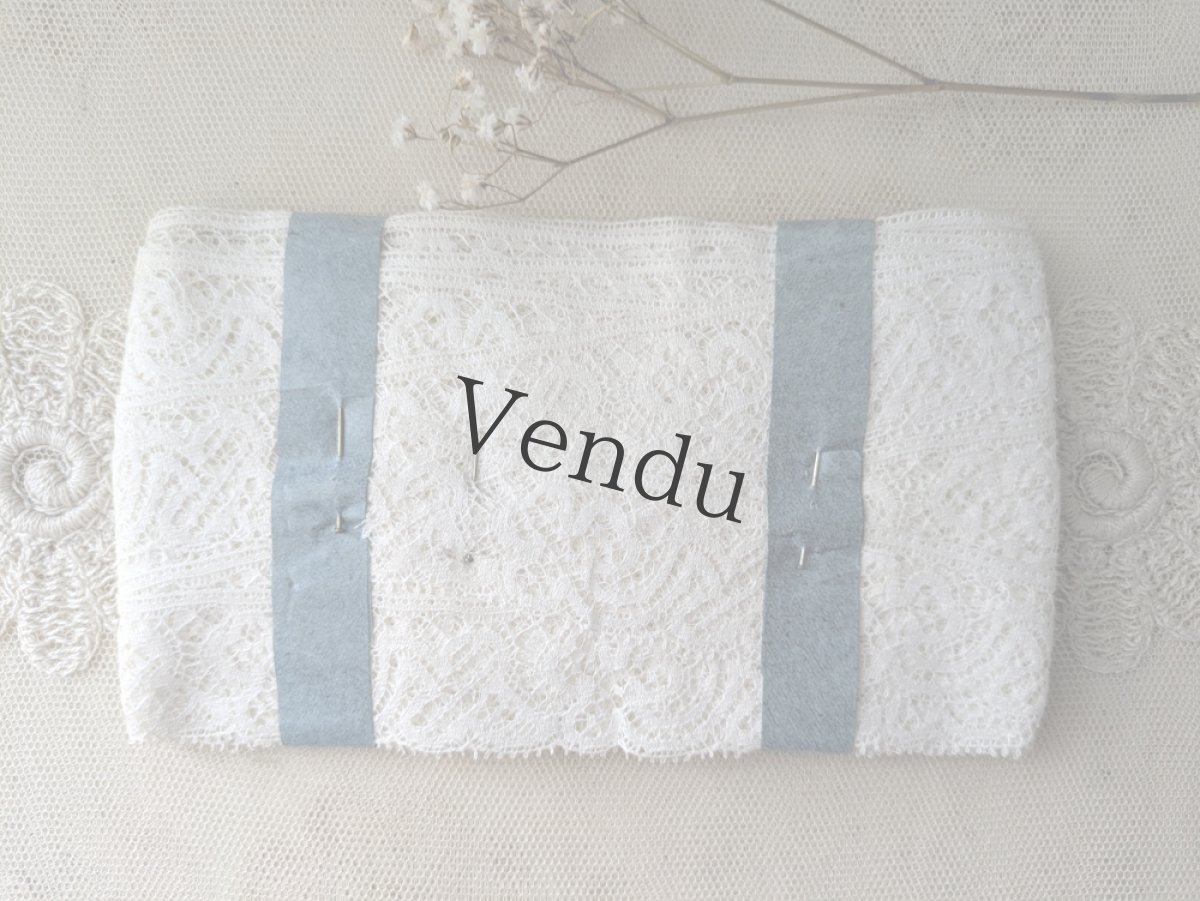 画像6: フランスヴィンテージ　タグ付きスカラップレースブレード 5m以上 (6)