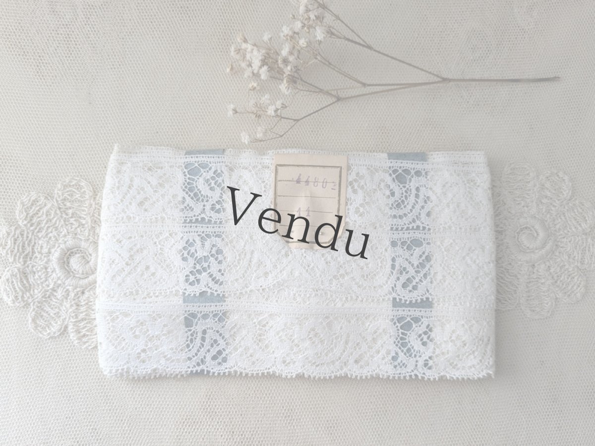 画像3: フランスヴィンテージ　タグ付きスカラップレースブレード 5m以上 (3)