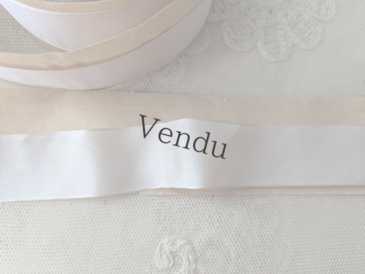 画像3: フランスアンティーク　巻きリボン Pon.95 くすんだペールローズ (3)