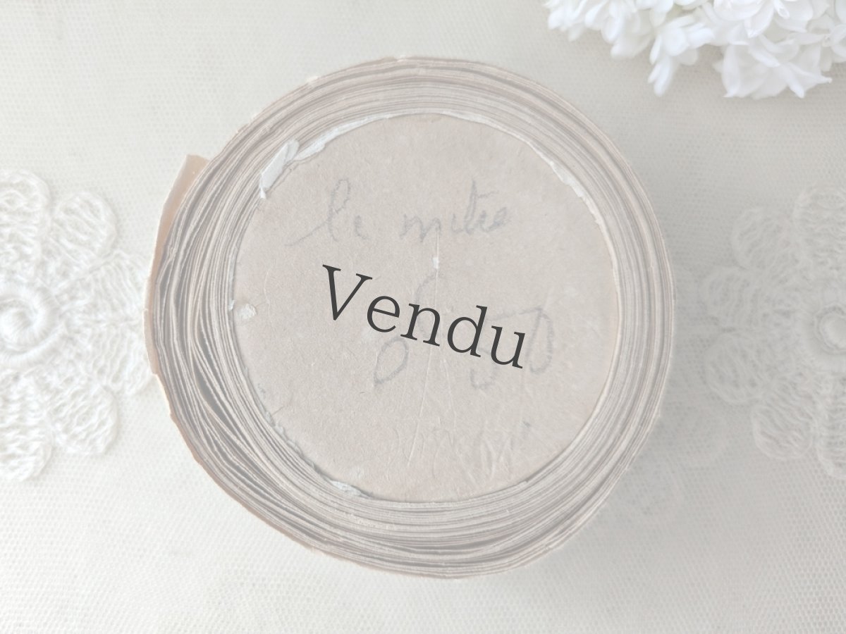 画像7: フランスアンティーク　巻きリボン Pon.95 くすんだペールローズ (7)