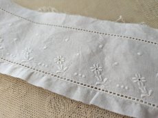 画像3: フランスヴィンテージ　幅広 刺繍レース  小花とドット180cm (3)