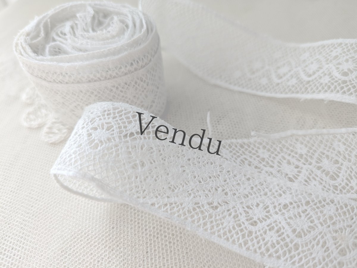 画像3: フランスヴィンテージ　ボビンレースブレード 416cm (3)