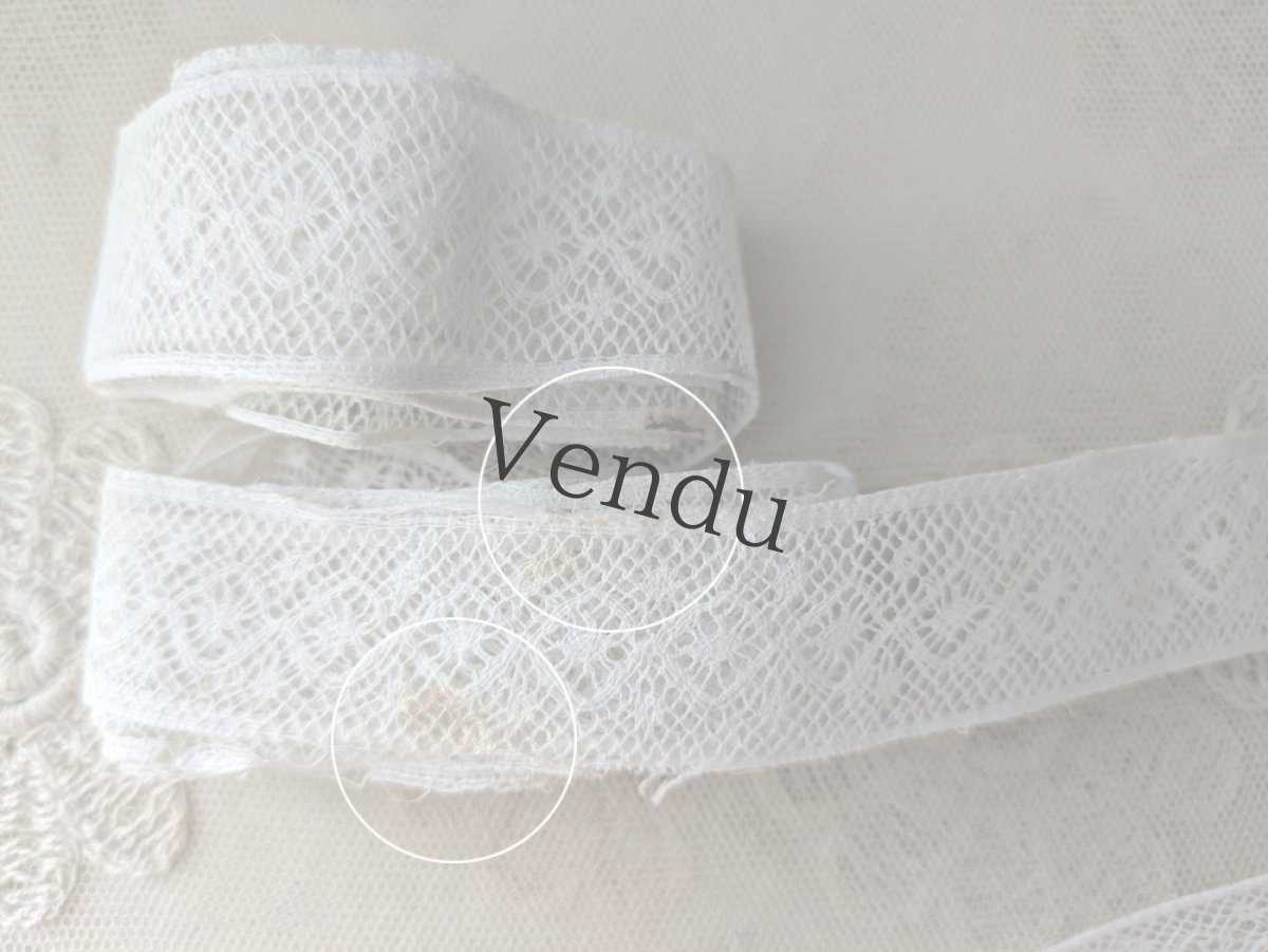 画像7: フランスヴィンテージ　ボビンレースブレード 416cm (7)