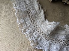 画像4: フランスアンティーク　小さなレースのつけ襟 (4)