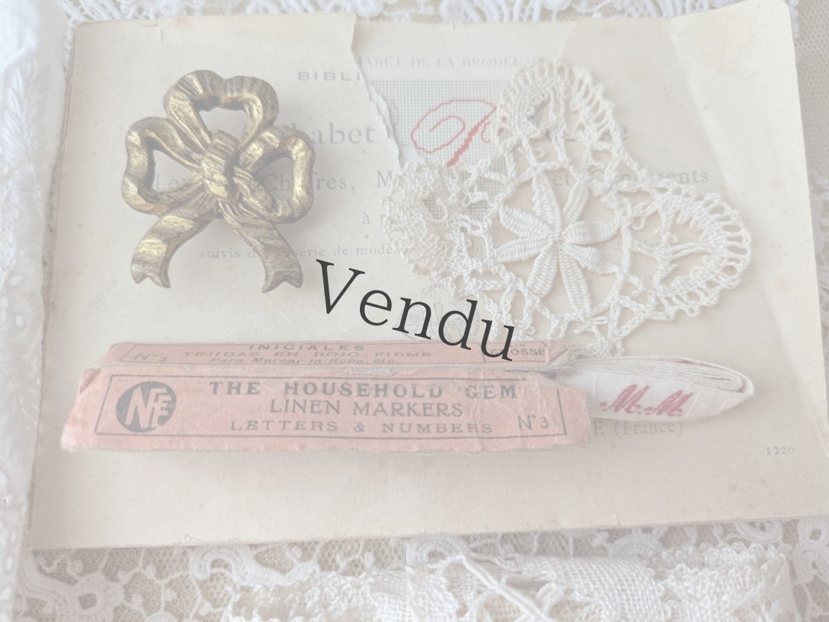 画像3: フランス蚤の市　メルスリーセット《Blanche》 (3)